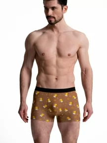 Мужские бесшовные трусы-боксеры Oemen, MB089, рис. 089 КОРИЧНЕВЫЕ